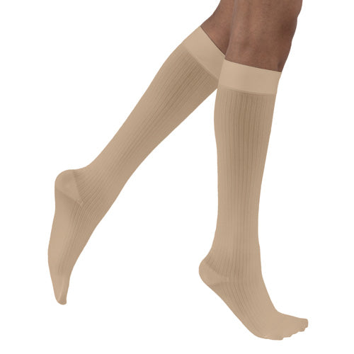 Jobst soSoft Socks KneeHigh 15-20 mmHg Sand Medium Pair