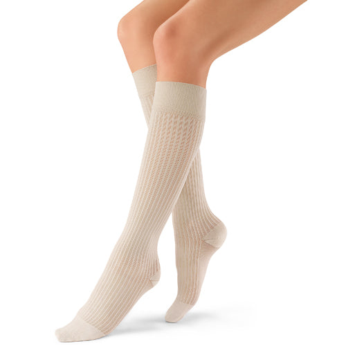 Jobst soSoft Socks KneeHigh 8-15 mmHg Sand Large 1 Pair