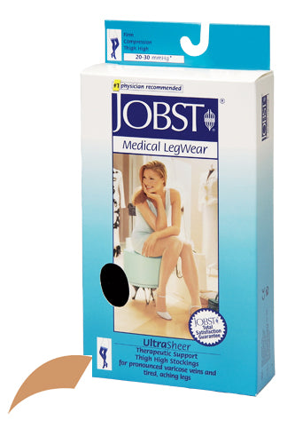 Jobst Ultrasheer 20-30 Thigh Hi Sun Bronze Large Stockings