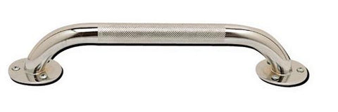 Grab Bar Knurled Chrome 24in Durable Non-Slip Grip