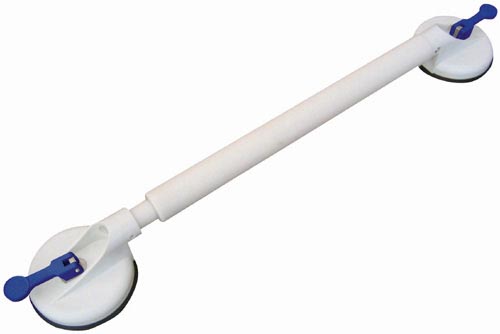 Suction Tub Grab Bar 12.75 Fixed Width Retail Pkg White