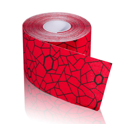 TheraBand Kinesiology Tape STD Roll 2 x16.4 Hot Red Black