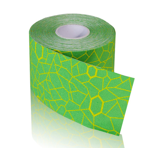 TheraBand Kinesiology Tape STD Roll 2 x16.4 Feet Green Yellow