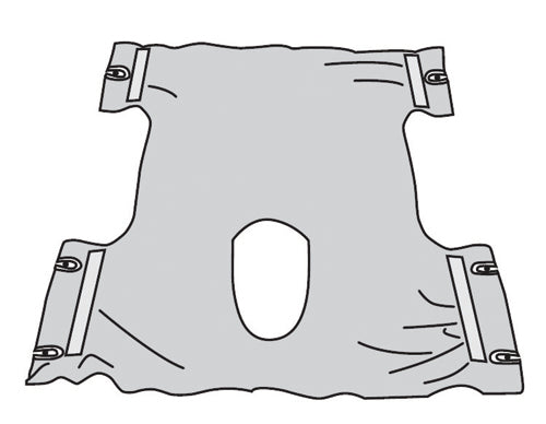 Sling - Polyester Mesh With Commode Opening for Transfers