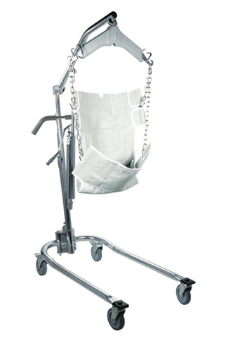 Patient Lift-Manual Hydrau w/6 Point Cradle & Chains -Drive