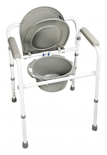 Folding Commode 3in1 Steel Case 4 Lumex for Versatile Use