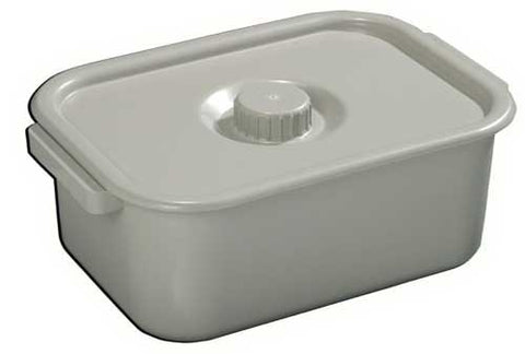 Commode Pail Bariatric Gray 14 Quart Capacity Container