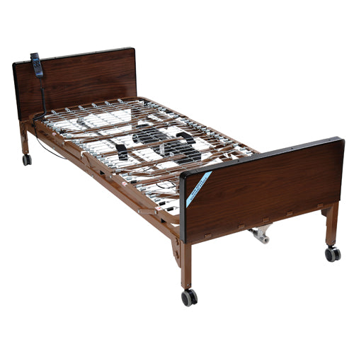 Ultra-Light Semi-Electric Bed w/Half Rails for Easy Use