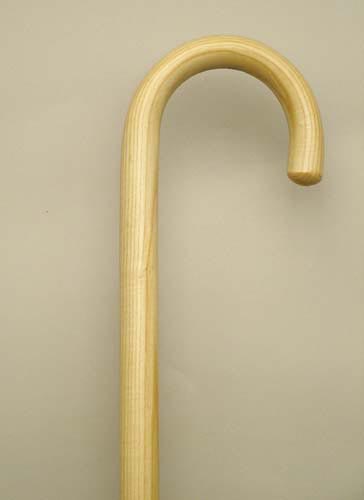 Wood Cane 1 x36 Natural Hand-Bent White Ash Cane