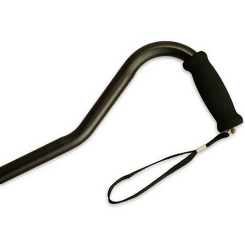 Bariatric Offset Cane Black Heavy Duty Adjustable Grip