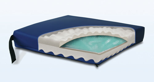 Gel Convoluted Foam Cushion 18 x 16 x 3 Navy For Comfort