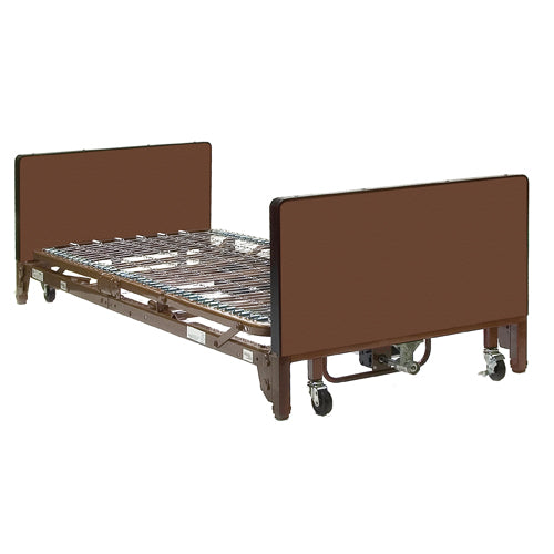 Full Electric Bed Pkg w/Half Rails & Fibercore Mattress System