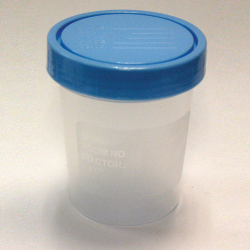 Specimen Cups Sterile 4 oz Bx/100 Leakproof Cap