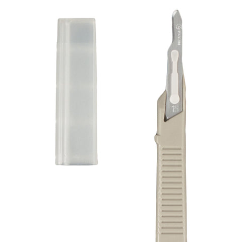 Scalpel #15 Disposable Generic Bx/10 With Safety Guard