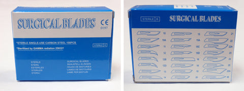 Scalpel Blades # 11 Bx/100 Sterile Carbon Steel Pack