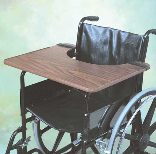 Adult Wheelchair Tray with Raised Lip for Standard Use