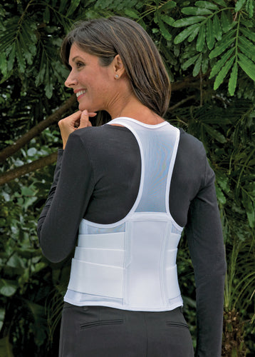 Cincher Female Back Support XX-Large White for Comfort