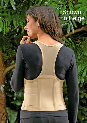 Cincher Female Back Support Small Black for Posture Alignment