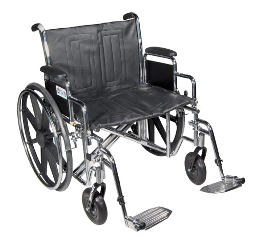 Wheelchair Std Dual-Axle 22 w Rem Desk Arms Elev Legrest