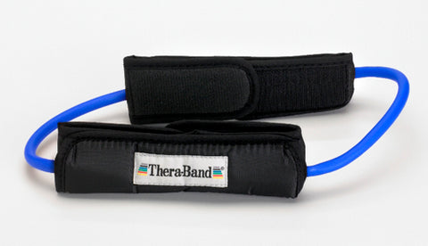 Theraband Prof Resist Tubing Loop w/Padded Cuffs Blue