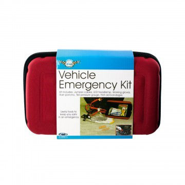 Vehicle Emergency Kit w/Zippered Case for Road Safety