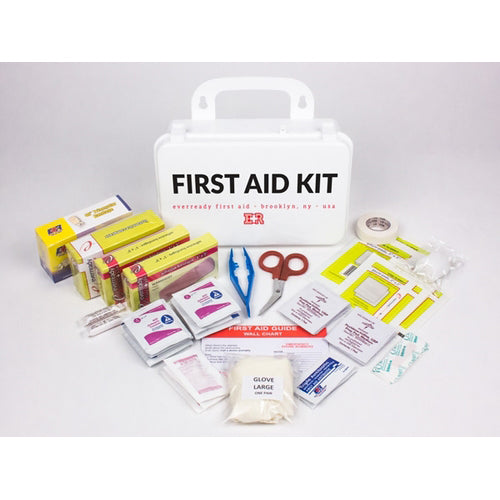 First Aid Kit 10 Person Plastic Case for Emergency Preparedness