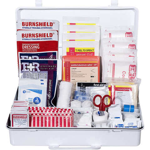 First Aid Kit 50 Person Plastic Case for Emergency Care