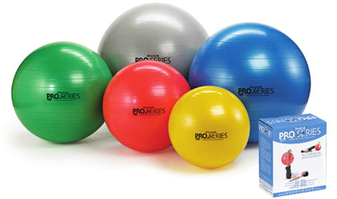 Pro-Series Exercise Ball Slow-Deflate Yellow 45cm Ideal for Fitness