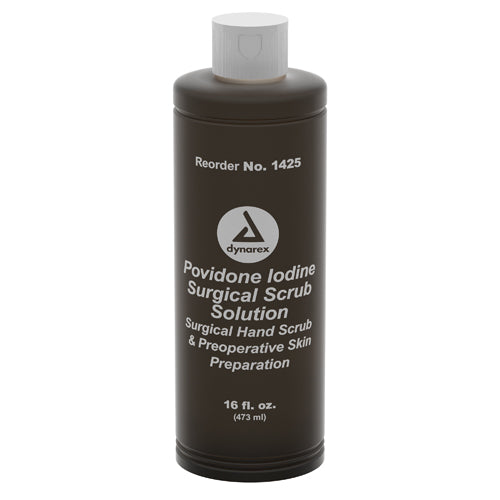 Povidone Iodine Scrub Solution Pint for Antiseptic Use