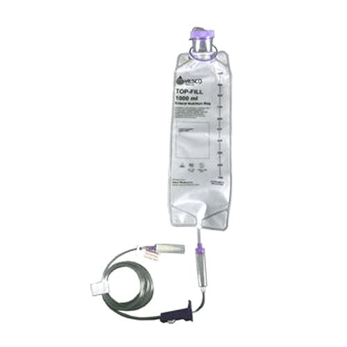 1000mL Top Fill Gravity Feed Set w/Enfit & Transition Connector