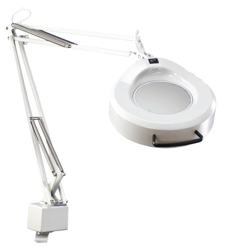 Fluorescent Magnifying Lamp w/ Desk Clamp for Precision Work