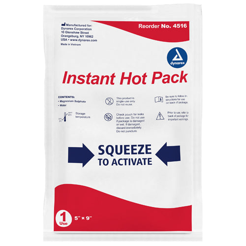 Instant Hot Pack Cs/24 5 x 9 for Pain Relief and Comfort