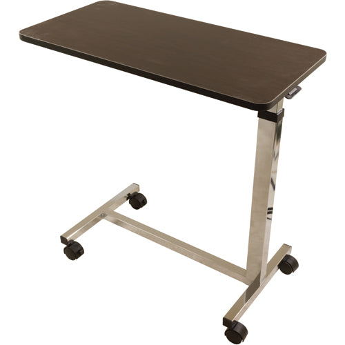 Overbed Table Non-Tilt w/Chrome Finish 30 x 15 Inches