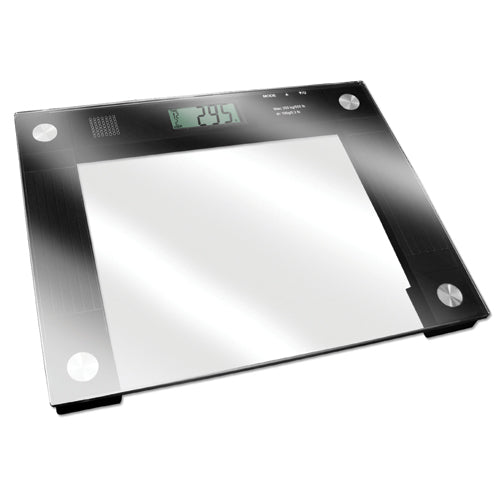 Talking X-Wide Glass Scale 550# Wt. Cap. Easy Read Display