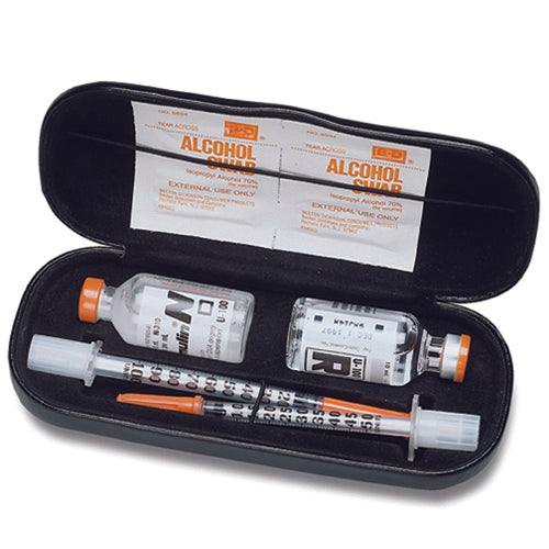 D.I. Insulin/Syringe Carry Case for Easy Transportation