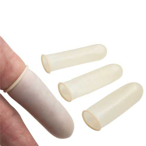 Finger Cots Medium Bx/144 Tissue Thin Latex Cots