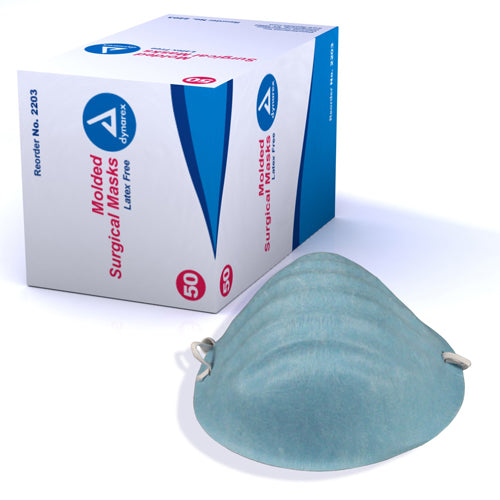 Surgical Cone Shaped Face Mask Bx/50 Blue for Comfort