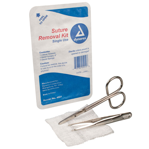 Suture Removal Kit- Sterile - Bx/10 Kits for Easy Use