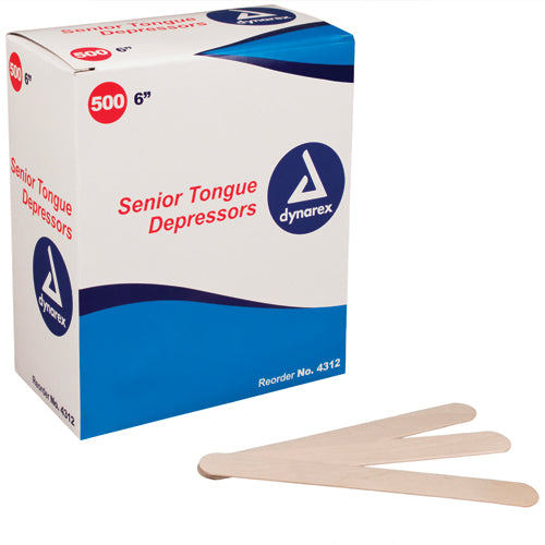 Tongue Depressors-Regular 6 Non-Sterile Bx/500 Pack