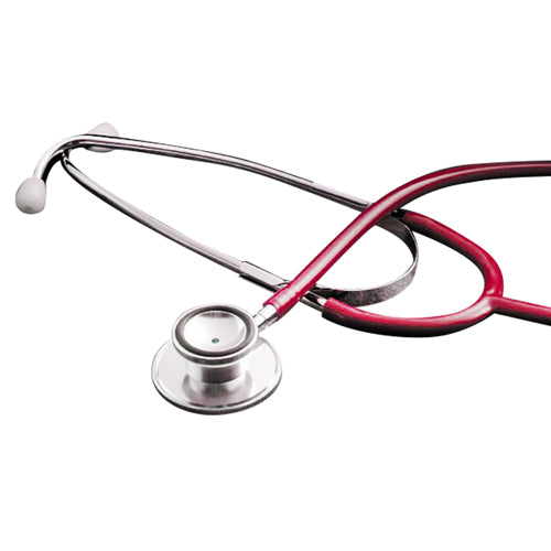 Dual Head Red Stethoscope 22 with Chrome Plated Brass