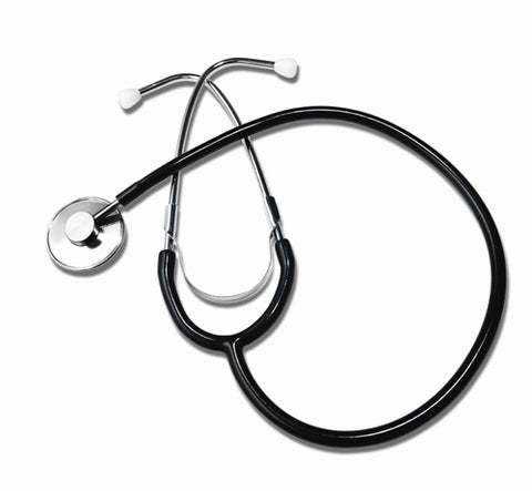 Single Head Nurses Black Stethoscope for Healthcare Professionals