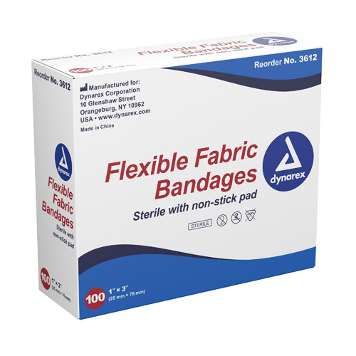 Flexible Fabric Adh Bandages 2 x 4-1/2 XL Bx/50 Pack