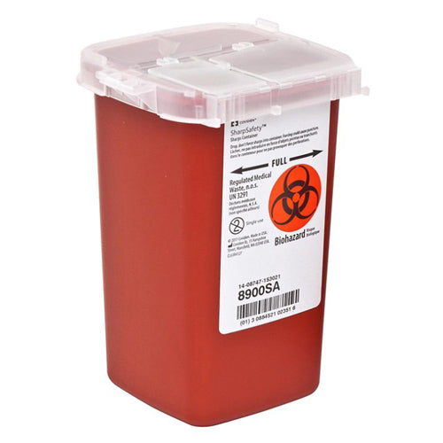 Sharps 1Qt Phlebotomy Cont Safe Needle Disposal Container