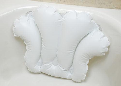 Inflatable Bath Pillow With Suction Cups For Ultimate Comfort