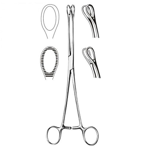 Foerster Sponge Forcep 7 Inch With Serrated Grips