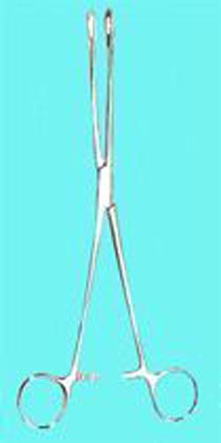 Sponge Forceps Straight Serrated 9 1/2 for Surgical Use