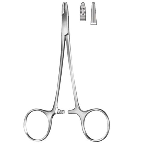 Derf Needle Holder Serrated 5 Inch Surgical Tool