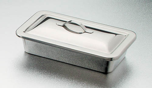 Instrument Tray W Lid 8-1/2 X 4-1/2 X 1 1/2 Stainless Steel