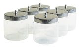 Dressing Jars 4 X 4 6 Case Glass Heavyweight Design