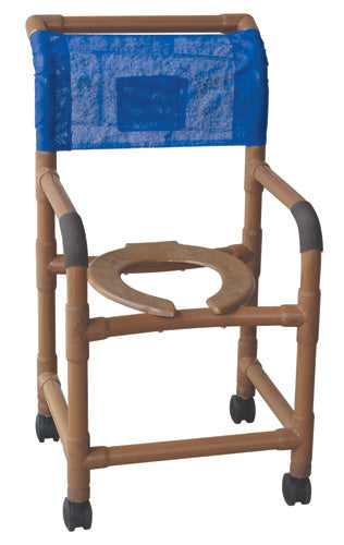 Shower Chair Standard PVC Wood-Tone for Enhanced Comfort